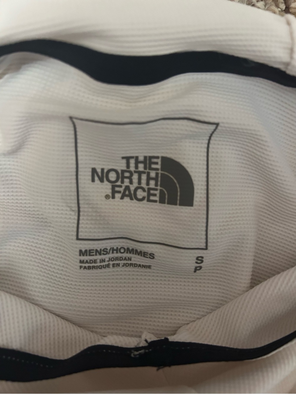 The North Face White Top with Black Logo Print